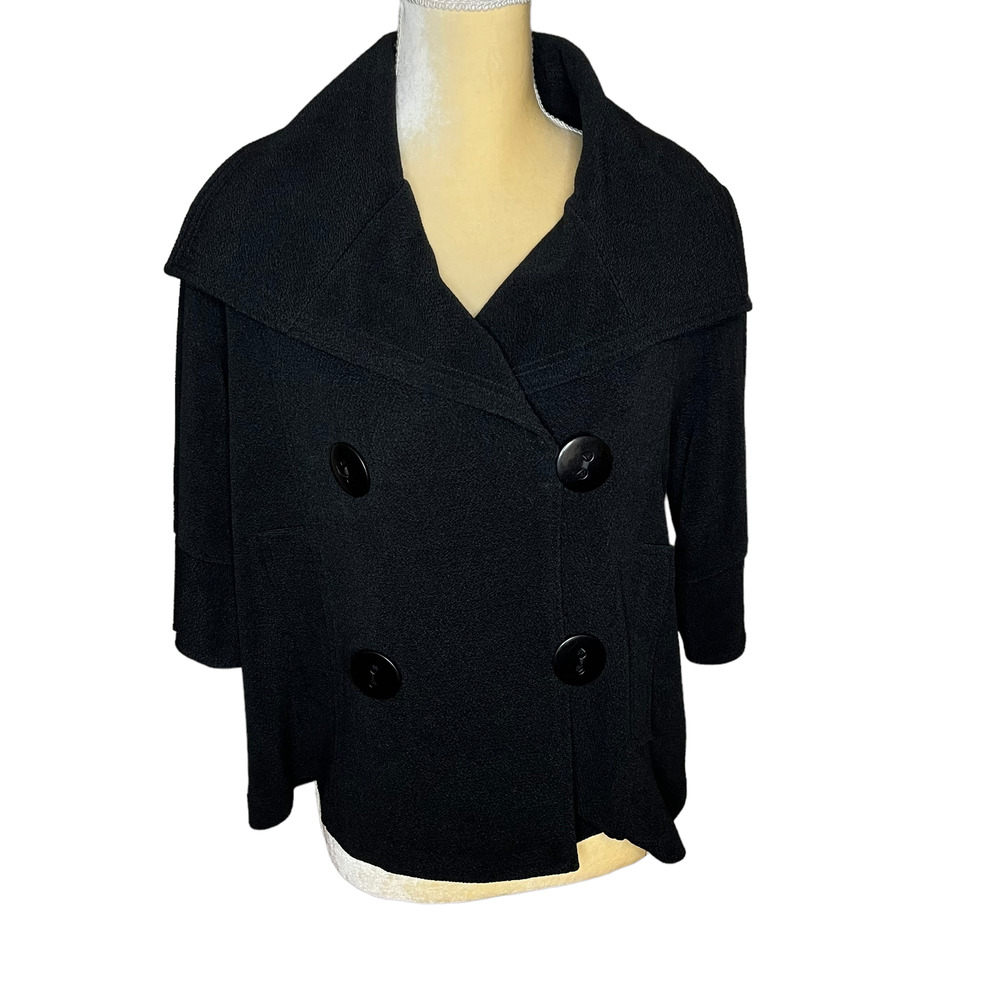 Connie's MoonLight Short Black Jacket Top Blouse Size Small